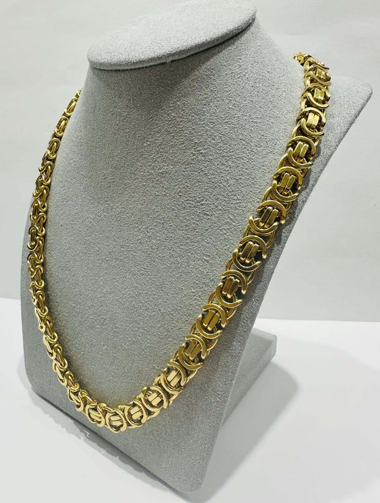 10K GOLD CHANEL LINK CHAIN 26" 8.40mm, 107.1gm