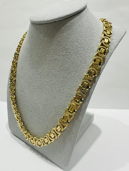 10K GOLD CHANEL LINK CHAIN 26" 8.40mm, 107.1gm
