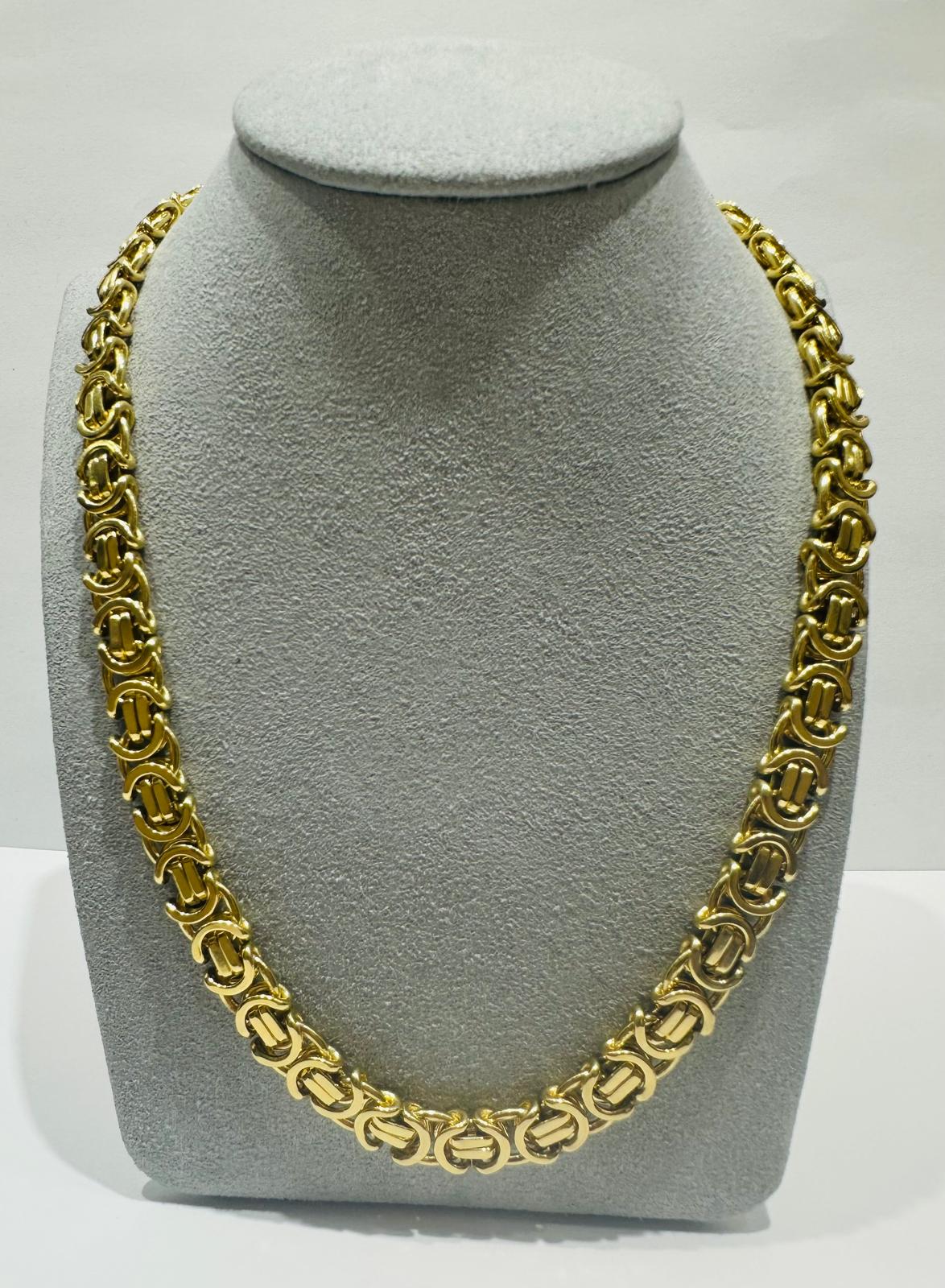 10K GOLD CHANEL LINK CHAIN 26" 8.40mm, 107.1gm