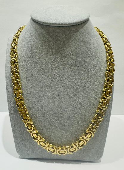 10K GOLD CHANEL LINK CHAIN 26" 8.40mm, 107.1gm