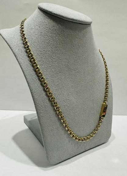 10K SOLID GOLD CHINO LINK CHAIN 22.25" 5.03mm, 26.8gm