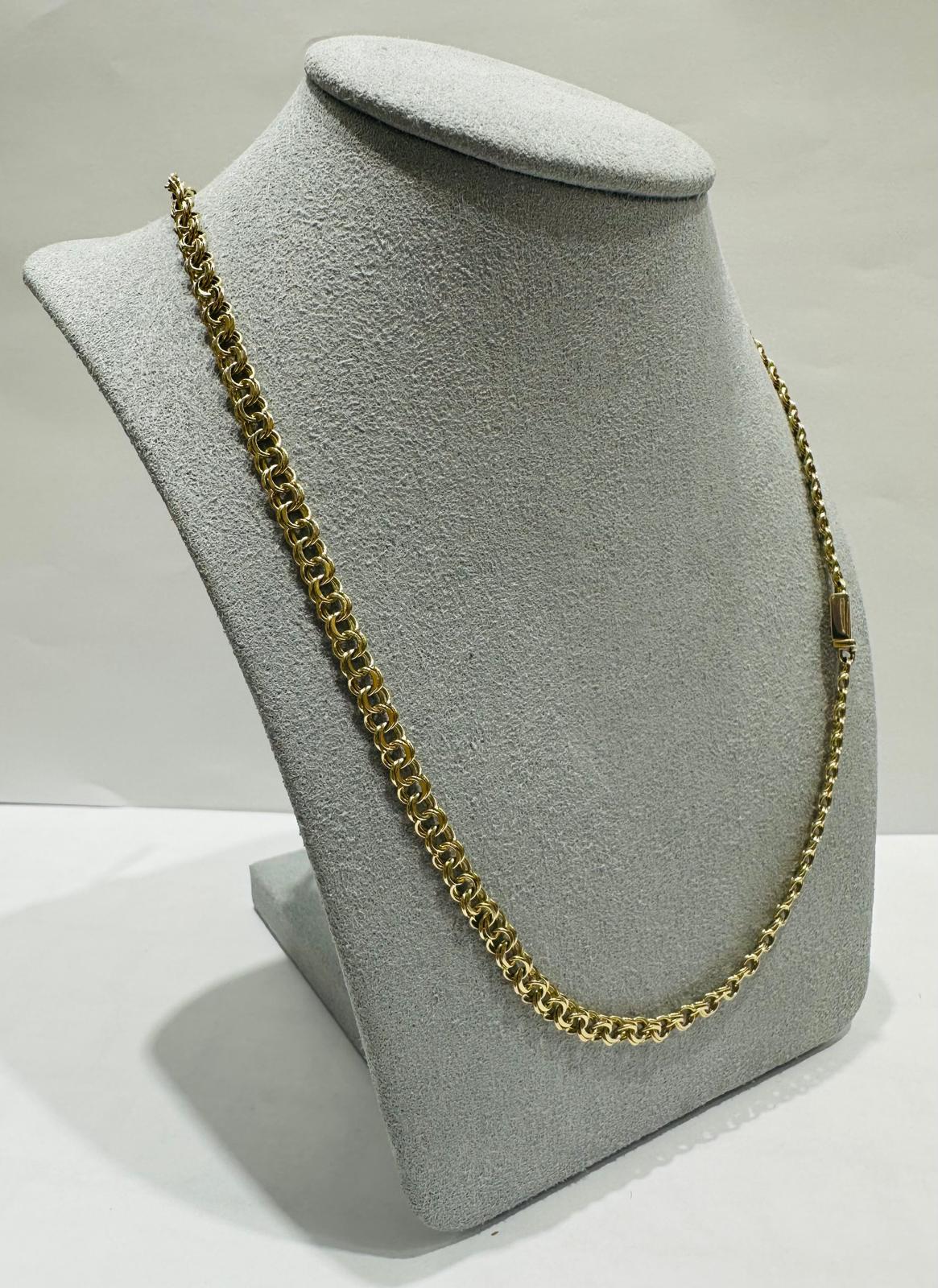 10K SOLID GOLD CHINO LINK CHAIN 22" 4.15mm, 13gm