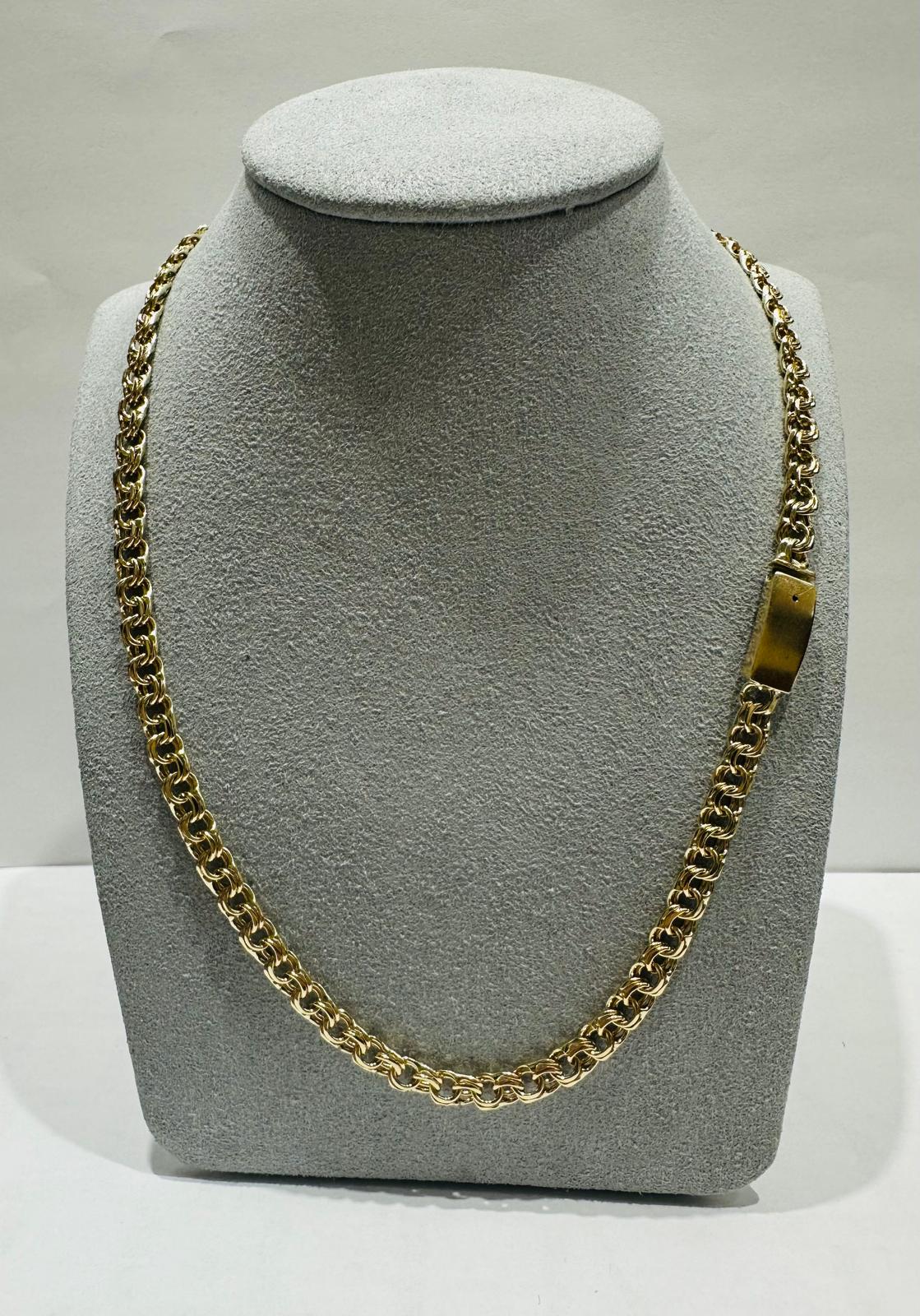 10K SOLID GOLD CHINO LINK CHAIN 24" 4.05mm, 19.6gm