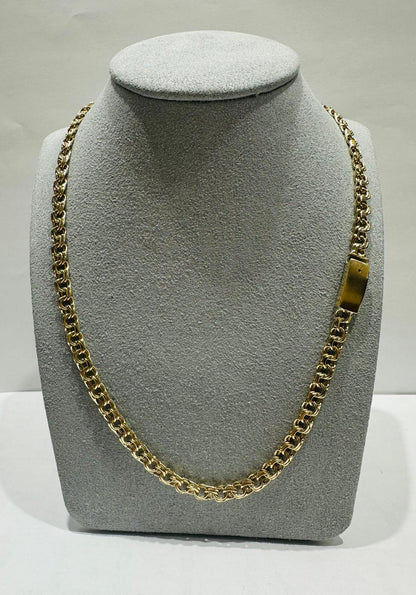 10K SOLID GOLD CHINO LINK CHAIN 24" 4.05mm, 19.6gm