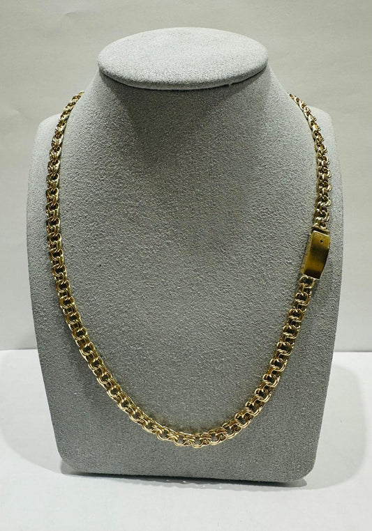 10K SOLID GOLD CHINO LINK CHAIN 24" 4.05mm, 19.6gm