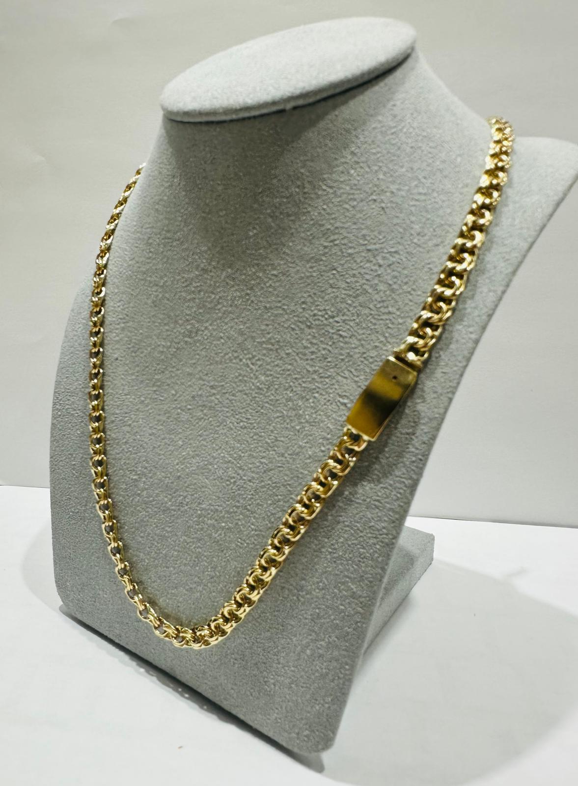 10K SOLID GOLD CHINO LINK CHAIN 24" 4.05mm, 19.6gm