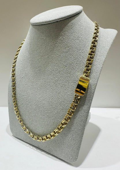 10K GOLD CHINO LINK CHAIN 22.5" 4.95mm, 26.9gm