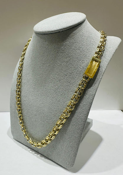 10K GOLD CHINO LINK CHAIN 22.5" 6.38mm, 42.5gm