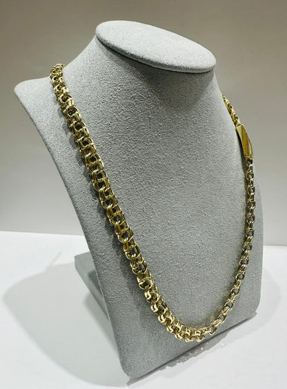 10K GOLD CHINO LINK CHAIN 20" 9.90mm, 66.6gm