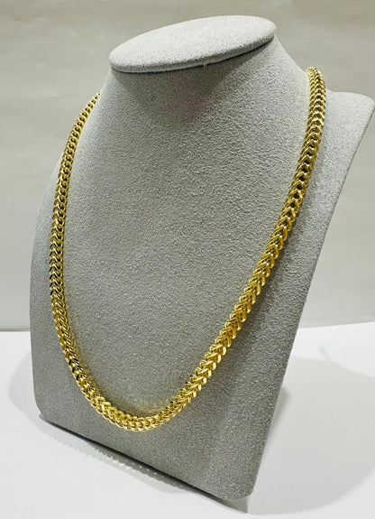 10K GOLD FRANCO LINK CHAIN 26" 3.99mm, 22.0gm