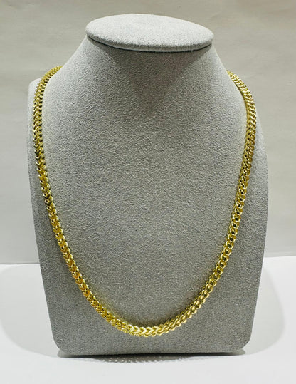10K GOLD FRANCO LINK CHAIN 22" 3.12mm, 31.9gm