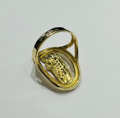 10K GOLD SAINT JUDE RING, SIZE: 8.0,  WEIGHT: 5.7gm