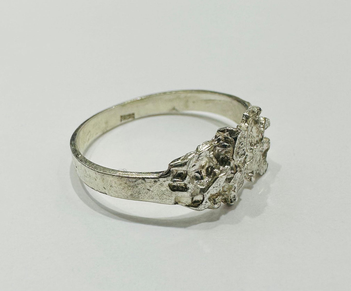 SILVER RING, SIZE: 4.5,  WEIGHT: 1.8gm