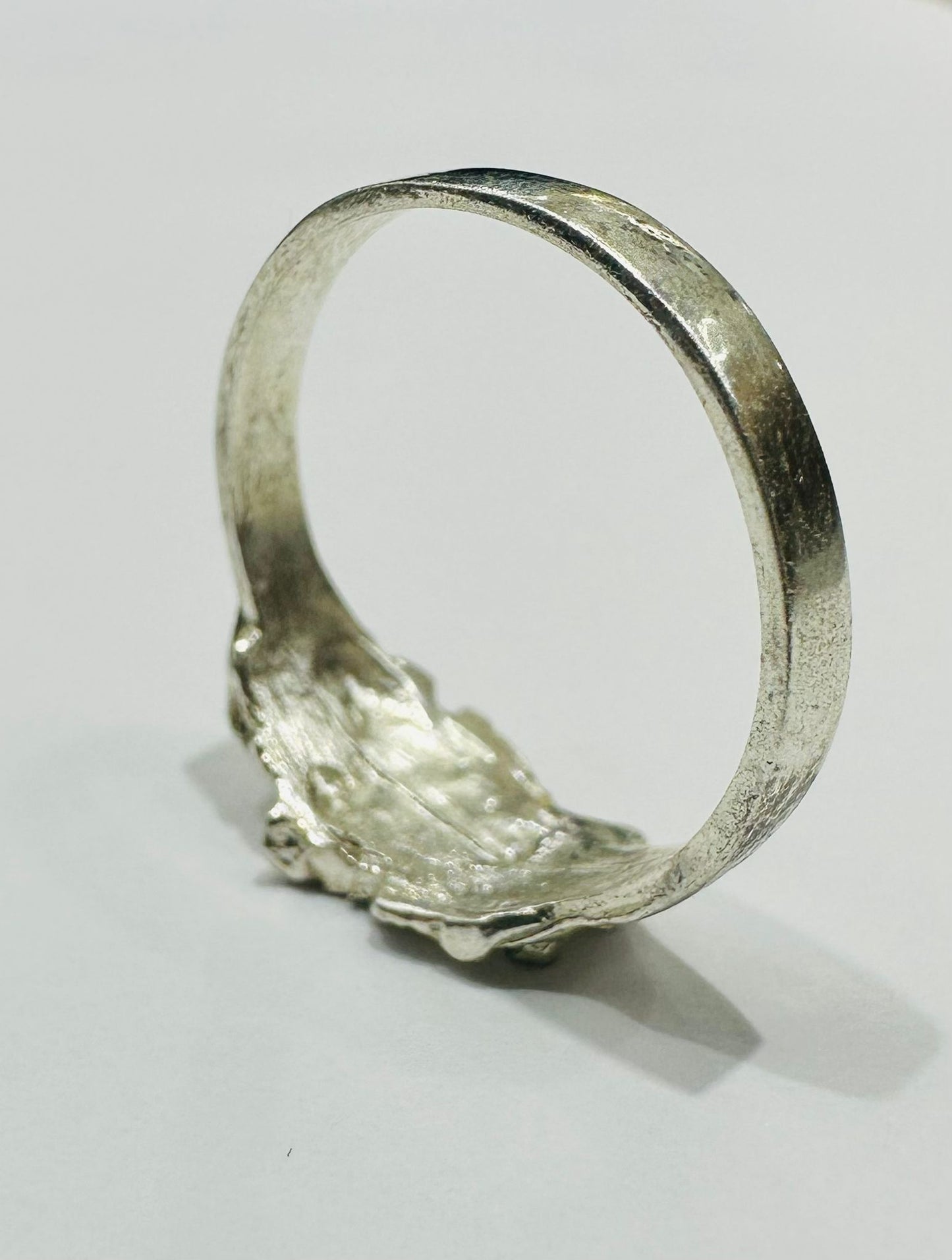 SILVER RING, SIZE: 4.5,  WEIGHT: 1.8gm
