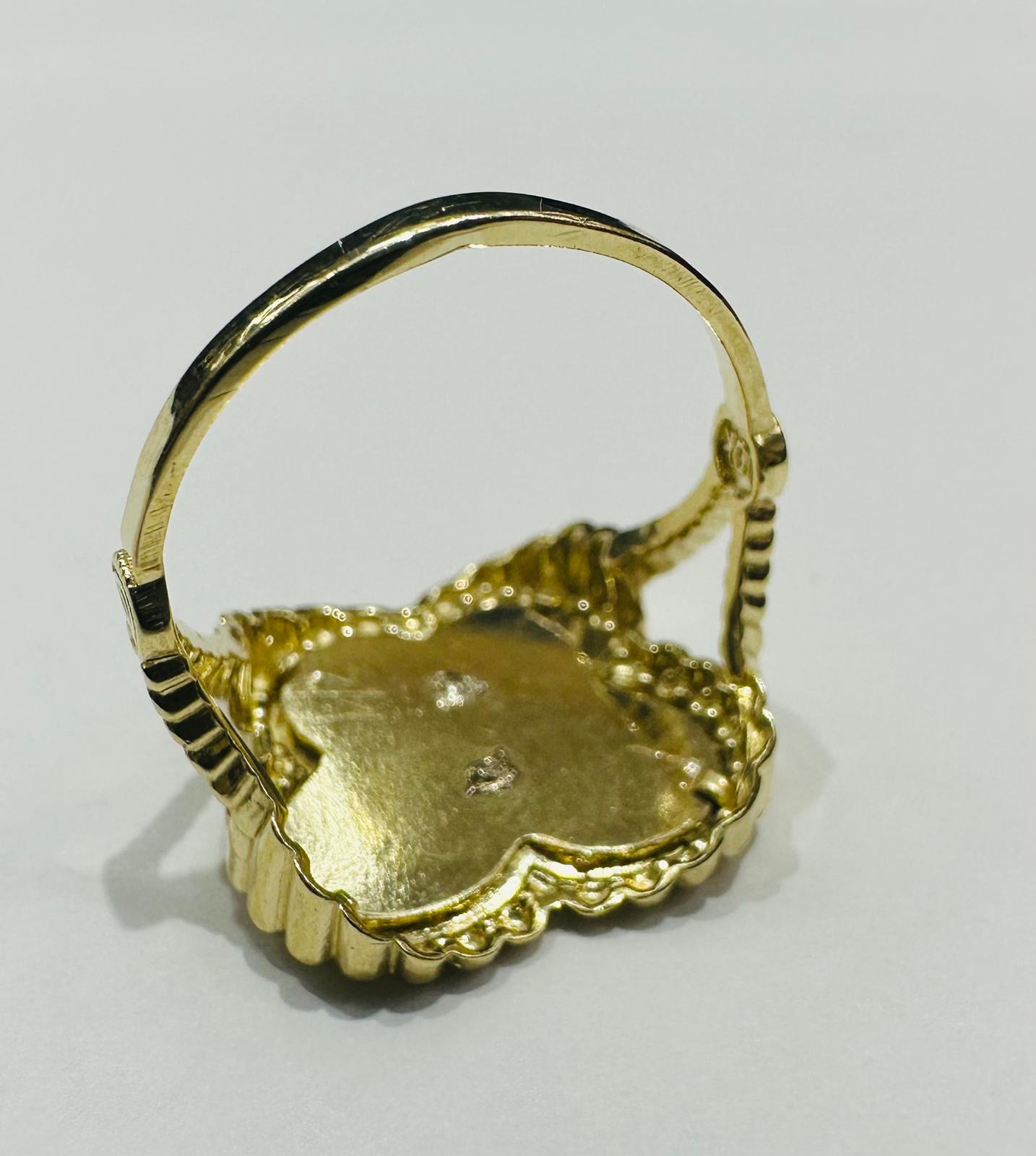 10K GOLD QUINCEANERA RING -SIZE: 7.0 WEIGHT: 2.6gm