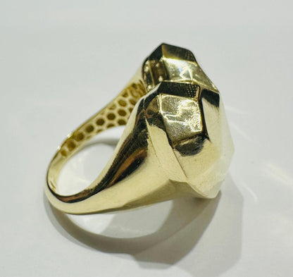 10K GOLD HEART RING -SIZE: 7.0 WEIGHT: 4.5gm