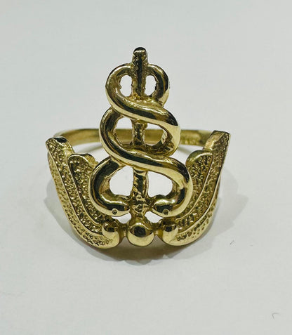 10K GOLD REGISTERED NURSE SYMBOL RING -SIZE: 6.8  WEIGHT: 3.8gm