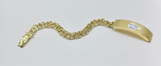 10K GOLD CHINO LINK BRACELET, 8.25" , 10.10mm- WEIGHT 40.5 gm