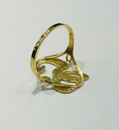10K GOLD INITIAL LETTER "G" RING -WEIGHT: 1.5gm