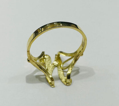10K GOLD INITIAL LETTER "N" RING -WEIGHT: 1.6gm
