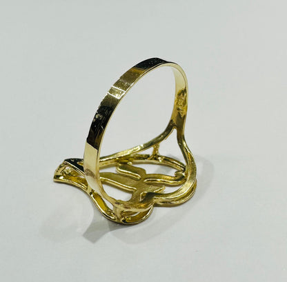 10K GOLD INITIAL LETTER "K" RING -WEIGHT: 2.0gm