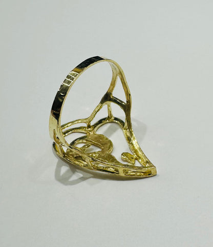 10K GOLD INITIAL LETTER "G" RING -WEIGHT: 2.3gm
