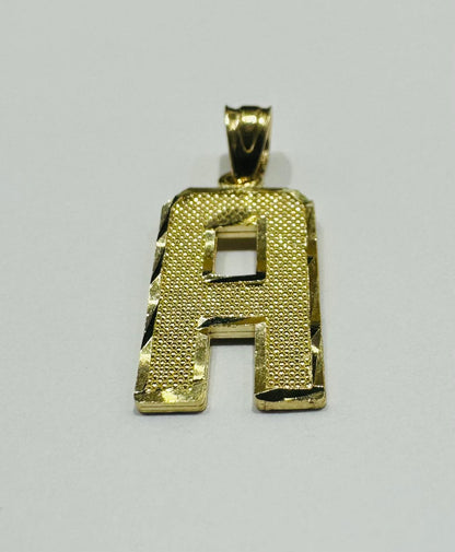 10K GOLD INITIAL LETTER "A" PENDANT