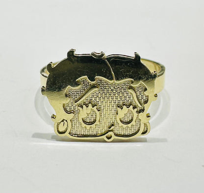 10K GOLD BETTY BOOP RING -WEIGHT: 2.4gm