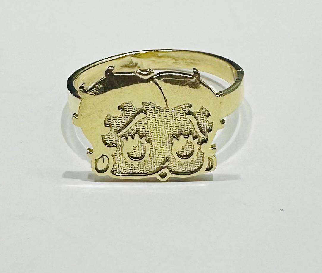 10K GOLD BETTY BOOP RING -WEIGHT: 2.4gm