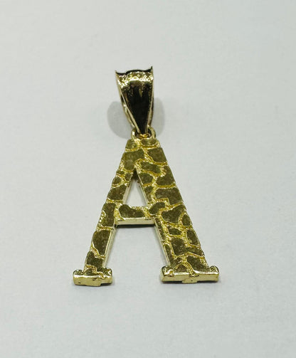 10K GOLD INITIAL LETTER "A" PENDANT