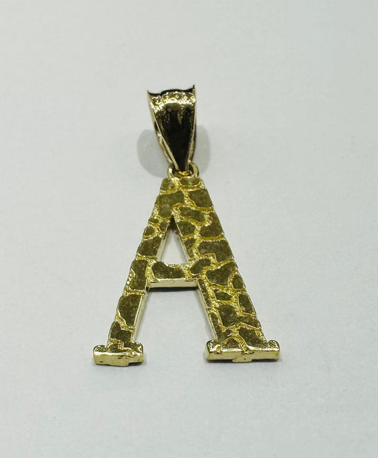 10K GOLD INITIAL LETTER "A" PENDANT