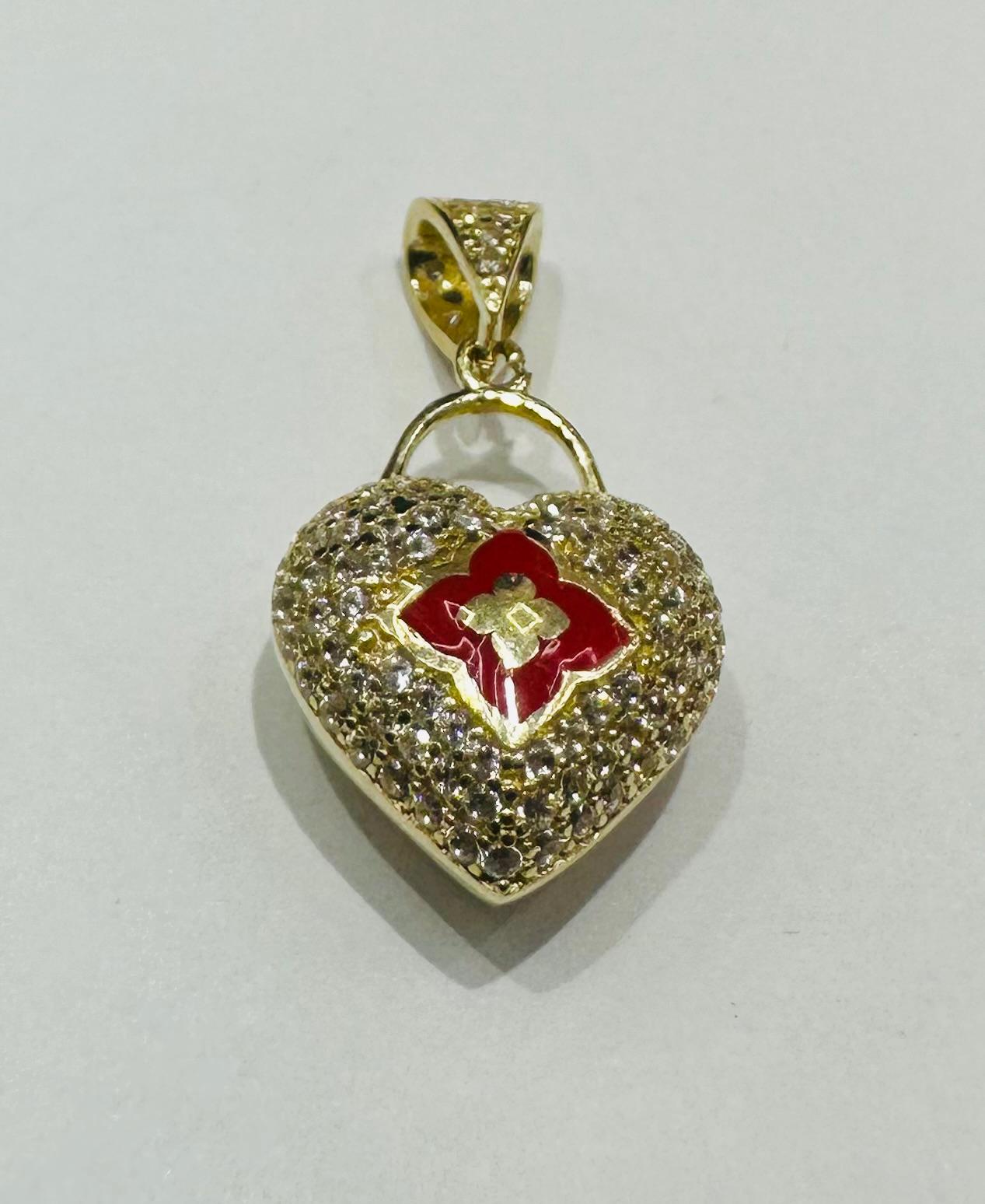 10K GOLD HEART PENDANT