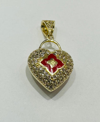 10K GOLD HEART PENDANT