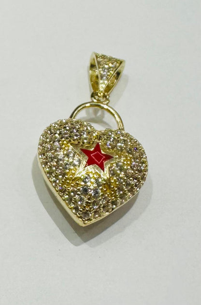 10K GOLD HEART PENDANT