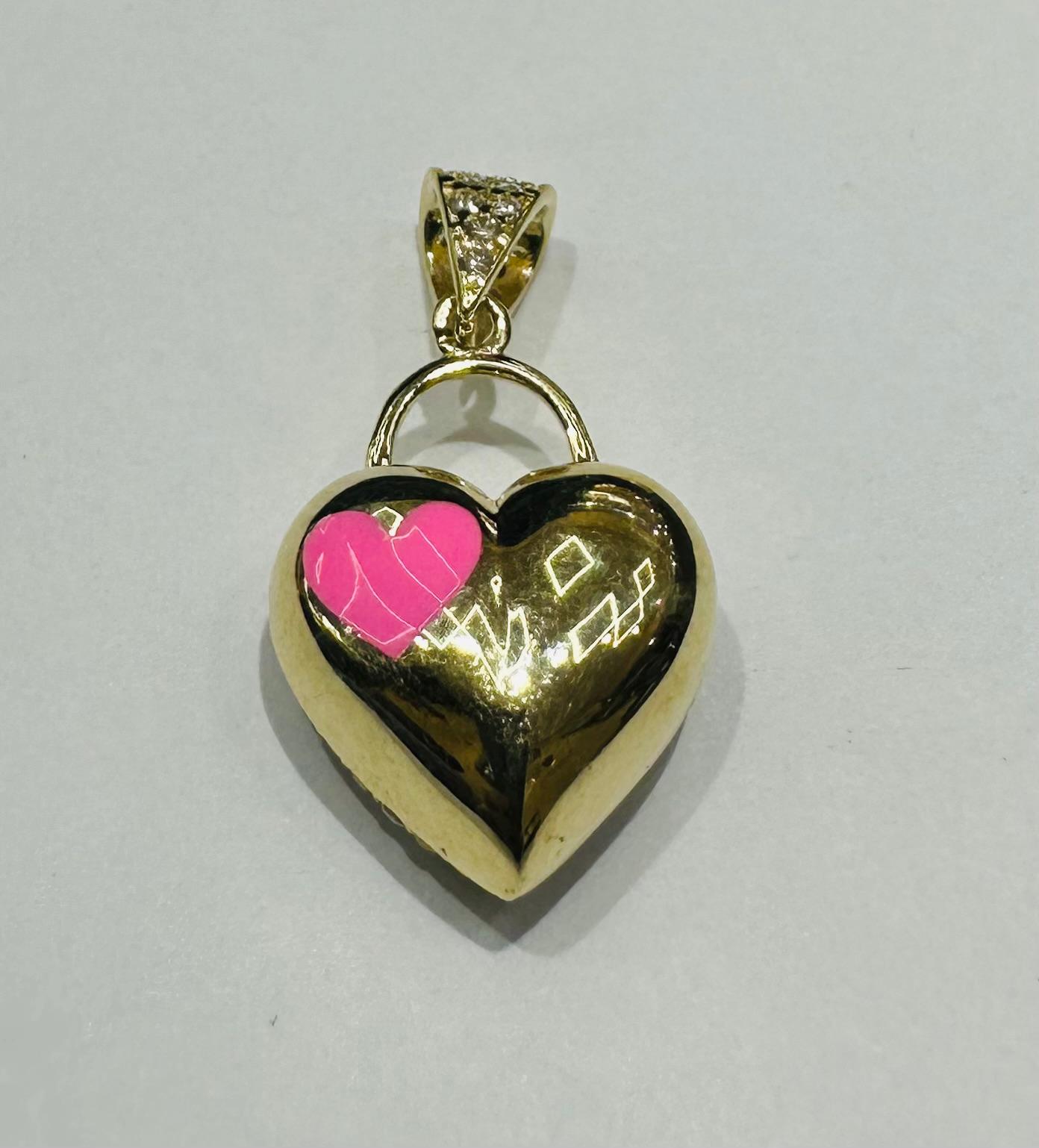 10K GOLD HEART PENDANT
