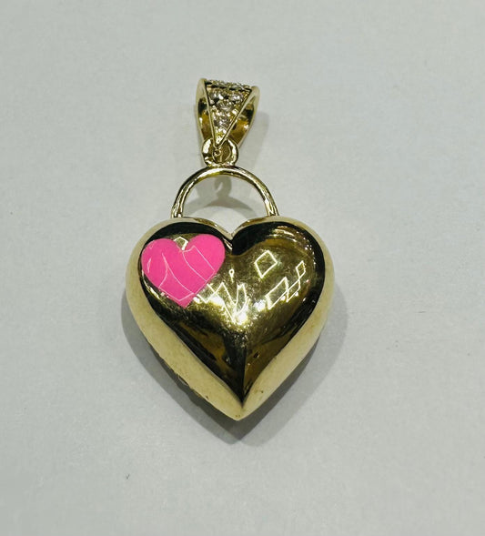 10K GOLD HEART PENDANT