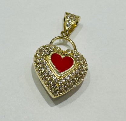 10K GOLD HEART PENDANT