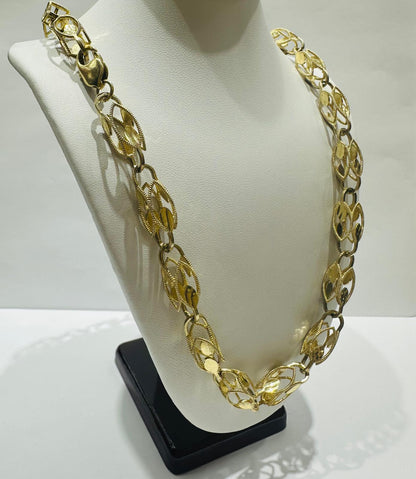 10K GOLD TURKISH NECKLACE-22" WEIGHT: 40.7gm