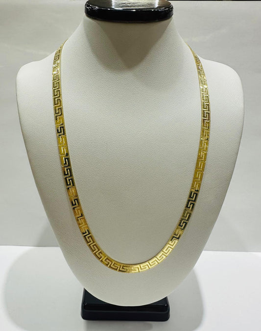 10K GOLD HERRINGBONE CHAIN-20" WEIGHT: 8.5gm