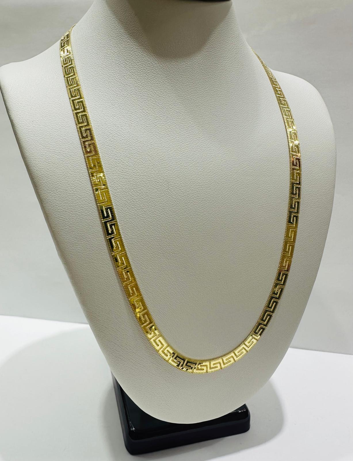 10K GOLD HERRINGBONE CHAIN-16" WEIGHT: 8.1gm