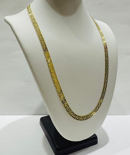 10K GOLD HERRINGBONE CHAIN-18" WEIGHT: 9.2gm