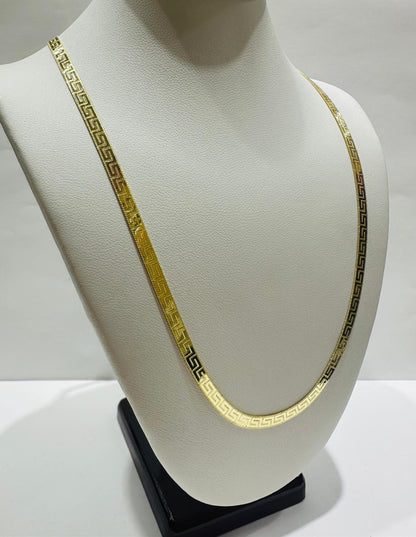 10K GOLD HERRINGBONE CHAIN-20" WEIGHT: 8.5gm