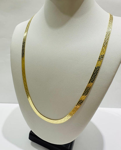 10K GOLD HERRINGBONE CHAIN-20" WEIGHT: 8.5gm