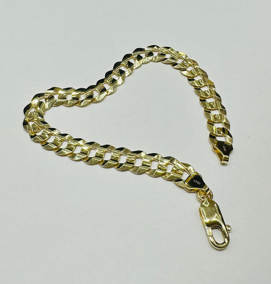 10K GOLD CUBAN LINK BRACELET 8.5" 5.05mm, 13.2gm