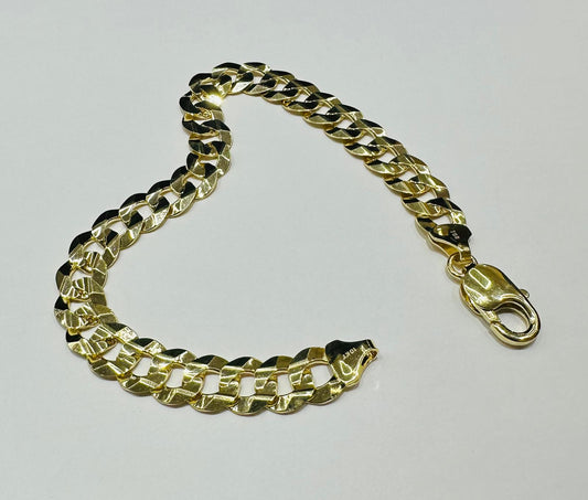 10K GOLD CUBAN LINK BRACELET 8.5" 5.99mm, 16.9gm