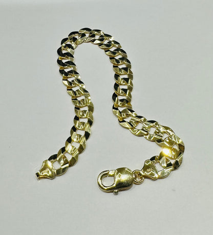 10K GOLD CUBAN LINK BRACELET 8.5" 5.99mm, 17.4gm