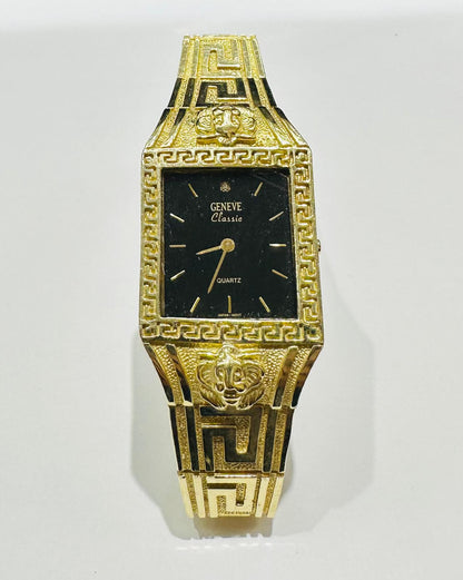 10K GOLD GENEVE CLASSIC GOLD WATCH- WEIGHT: 57.4gm