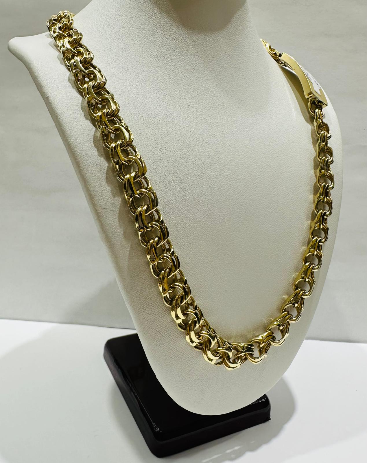 10K GOLD CHINO LINK CHAIN- 24" - 8.80mm, 74.9gm