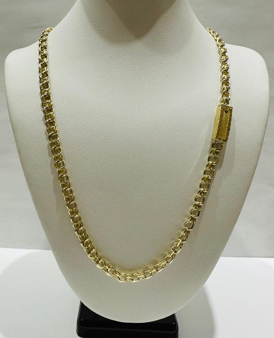 10K GOLD CHINO LINK CHAIN- 23" - 4.60mm, 17.6gm