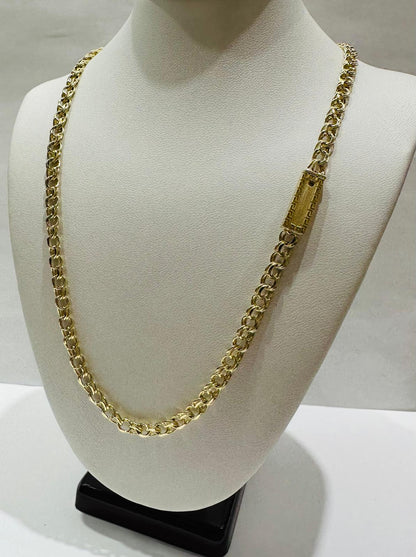 10K GOLD CHINO LINK CHAIN- 23" - 4.60mm, 17.6gm